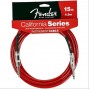 Kabel jack gitar bass fender cable California series candy apple red 4.5M 